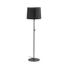 Lámpara de pie CONGA Negra Textil FARO para salón, referencia 64313-09