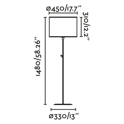 Lámpara de pie con tecnología E27 LED ideal para iluminar salones