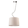 Lámpara Colgante Textil SAMBA Beige y Negra FARO 64314-44