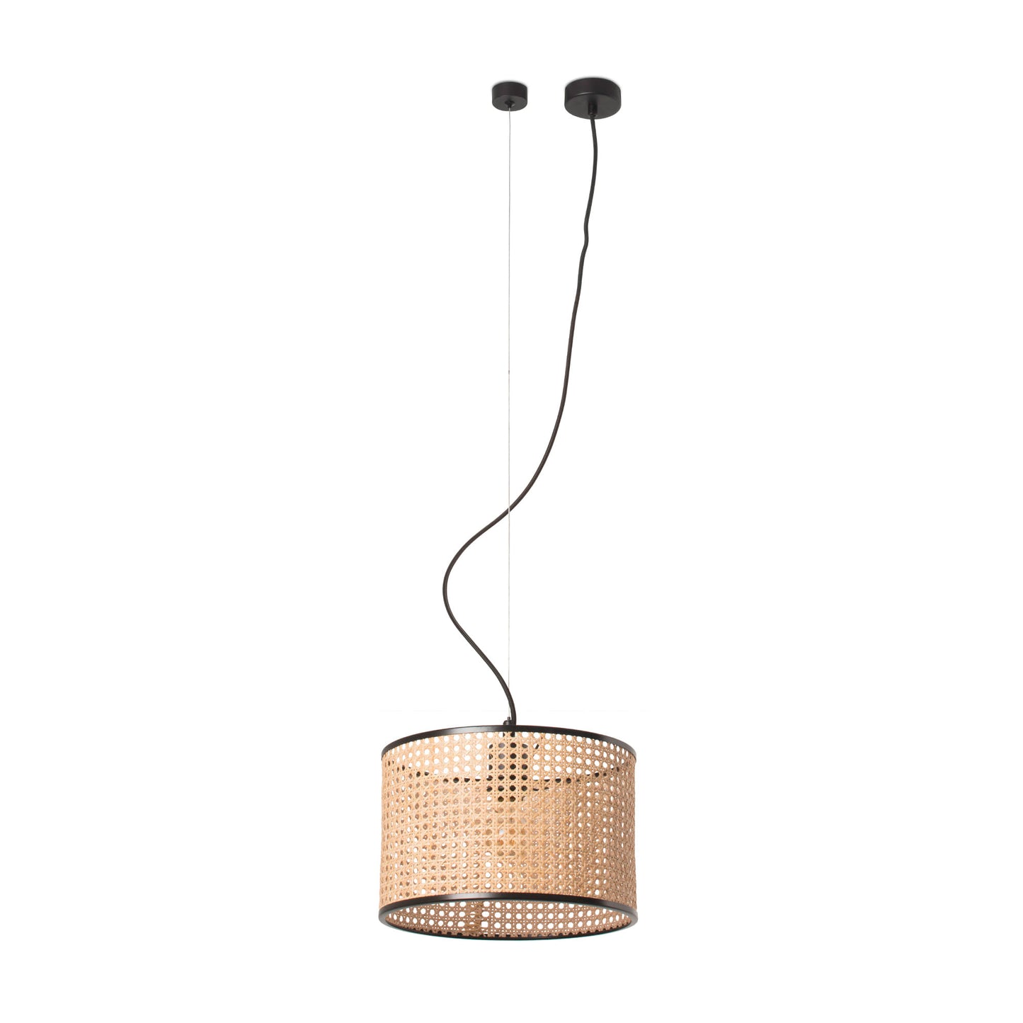 Lámpara Colgante MAMBO Ratán Natural FARO, diseño elegante y acogedor. Ref: 64314-48