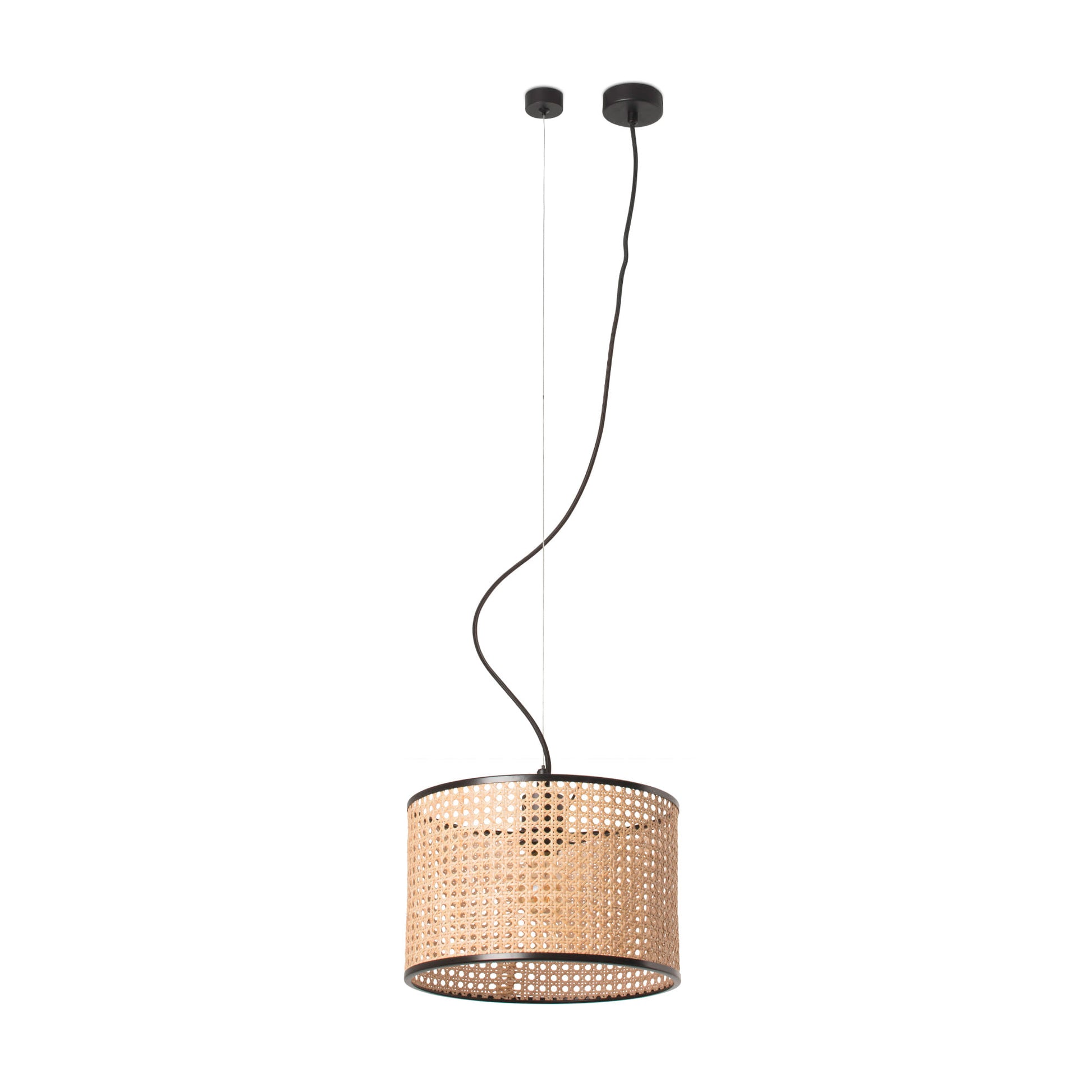 Lámpara Colgante MAMBO Ratán Natural FARO, diseño elegante y acogedor. Ref: 64314-48