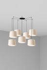 Lámpara Colgante CONGA Beige 7 Luces FARO 64314-55-7L para salón y hospitality