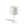 Lámpara de Mesa CONGA Blanca Textil FARO, referencia 64316-01-US