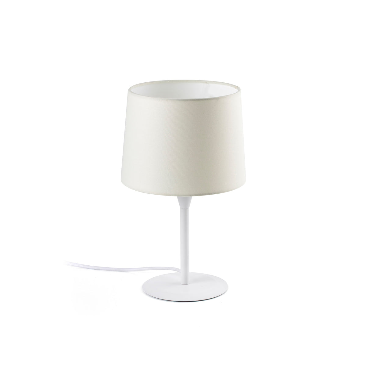 Lámpara de Sobremesa CONGA E27 Faro - S · Ø 21,5 cm, Blanca/Blanca | FARO · Ref. 64316-01