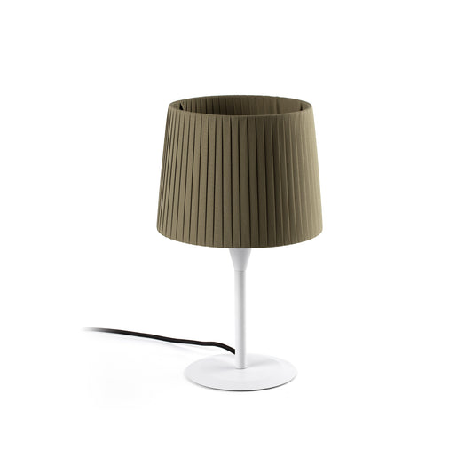 Lámpara de mesa SAMBA Mini Blanca y Verde FARO 64316-37 para salón