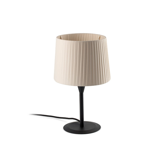 Lámpara de mesa SAMBA Mini Negra y Beige FARO 64317-35-US para interior