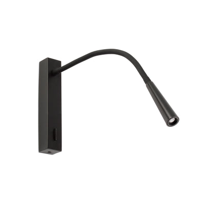 Aplique Lector Orientable Negro FARO Flin 64319 para Dormitorio