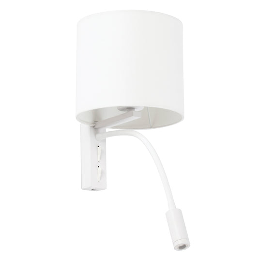 Aplique con Lector Blanco Faro TIRA 64322 para dormitorio y salón