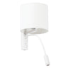 Aplique con Lector Blanco Faro TIRA 64322 para dormitorio y salón