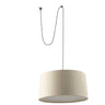 Lámpara Colgante SAMBA 700 Negra y Beige FARO 64331-154 para salón y dormitorio