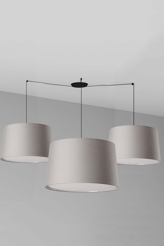 Lámpara Colgante Windsor Múltiple Negro y Gris FARO 64332-132 para iluminación ambiental