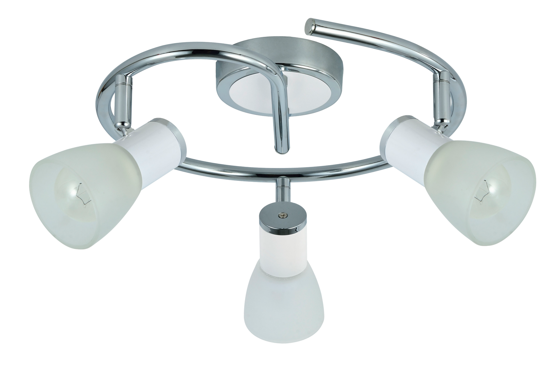 Lámpara de techo con focos orientables para una iluminación flexible