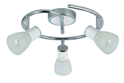 Lámpara de techo con focos orientables para una iluminación flexible