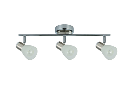 Regleta con focos orientables 360º para iluminación direccional