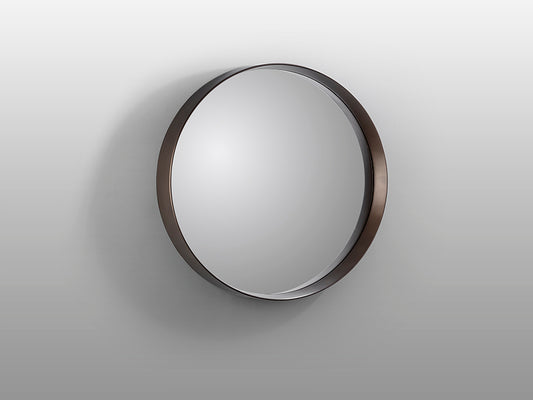 Espejo Redondo de pared Mia de Schuller (Mia) con marco de poliuretano en color Bronce Oscuro - Ref 646260.

