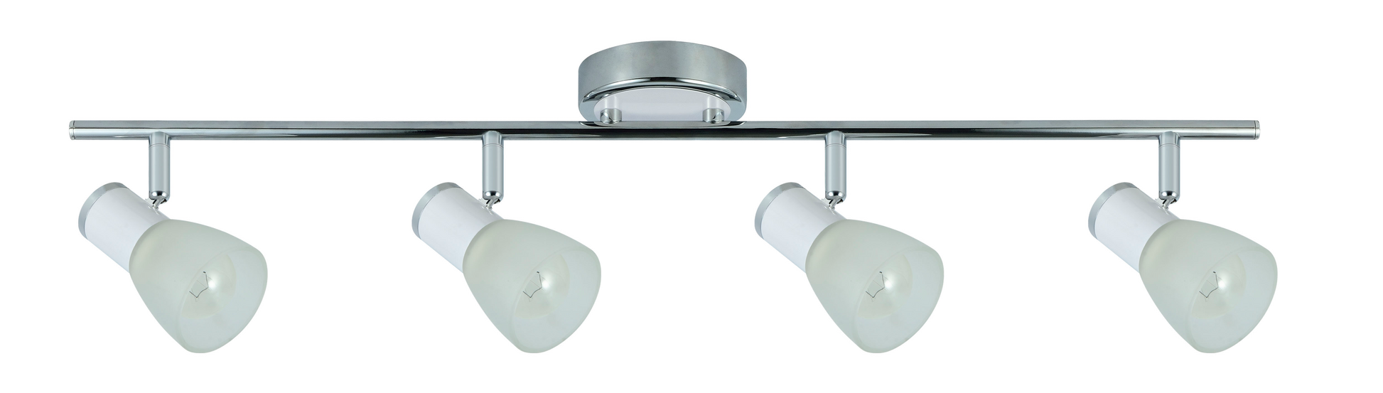 Regleta de focos con giro horizontal de casi 360º para iluminar a medida