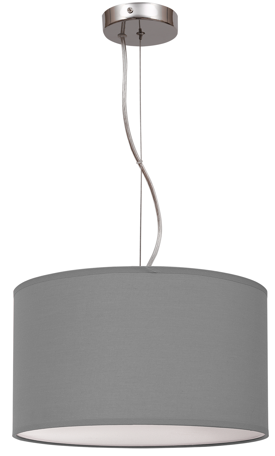 Colgante Nicole Gris E27 de 30cm de diámetro, fabricado por Fabrilamp. Diseño moderno y elegante para tu hogar.