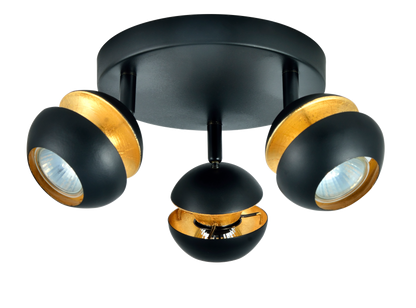 Plafón 3 focos orientables Beethoven, ideal para iluminar interiores