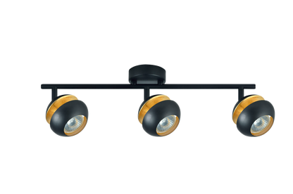 Regleta de focos orientables para una iluminación dirigida