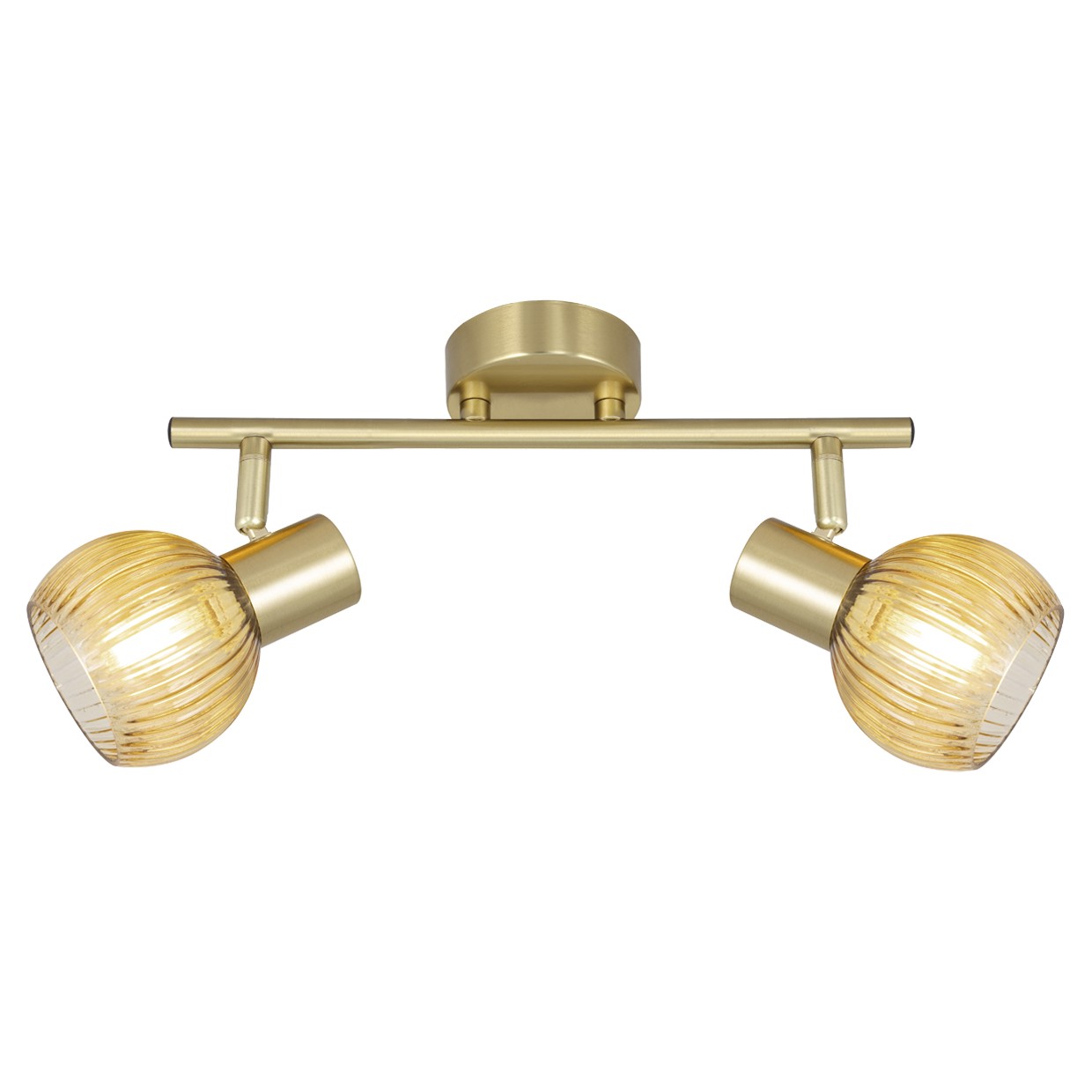 Regleta 2 focos orientable Corfe latón ALEMAR - Vista principal