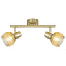 Regleta 2 focos orientable Corfe latón ALEMAR - Vista principal