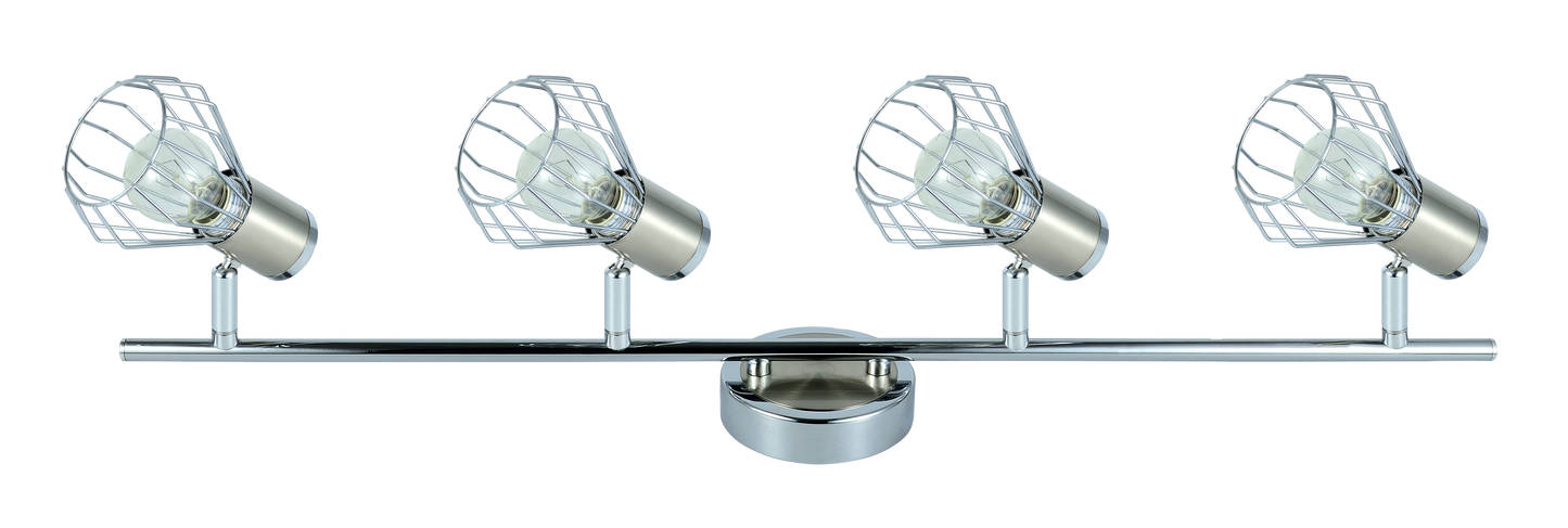 Regleta de focos orientable 360º, ideal para interior