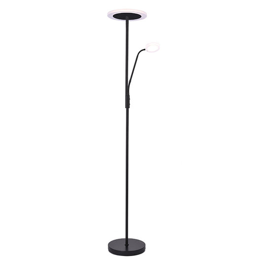 Lámpara de pie LED BAYANI LUMIT, ideal para salón o estudio, ref. 6503BK