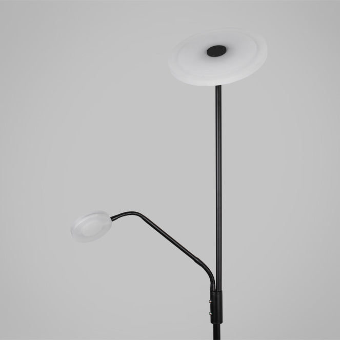 Lámpara BAYANI fabricada en metal color negro con detalles en acrílico