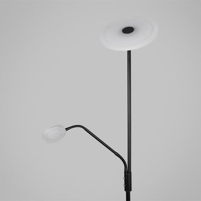 Lámpara BAYANI fabricada en metal color negro con detalles en acrílico