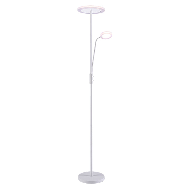 Lámpara de pie LED BAYANI BELAIR para lectura, modelo 6503WH de LuzGuru