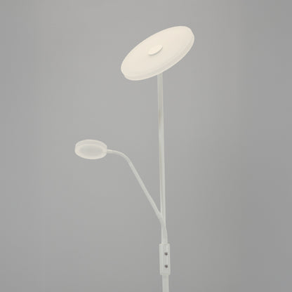 Lámpara BAYANI fabricada en metal color blanco y acrílico, ideal para iluminar