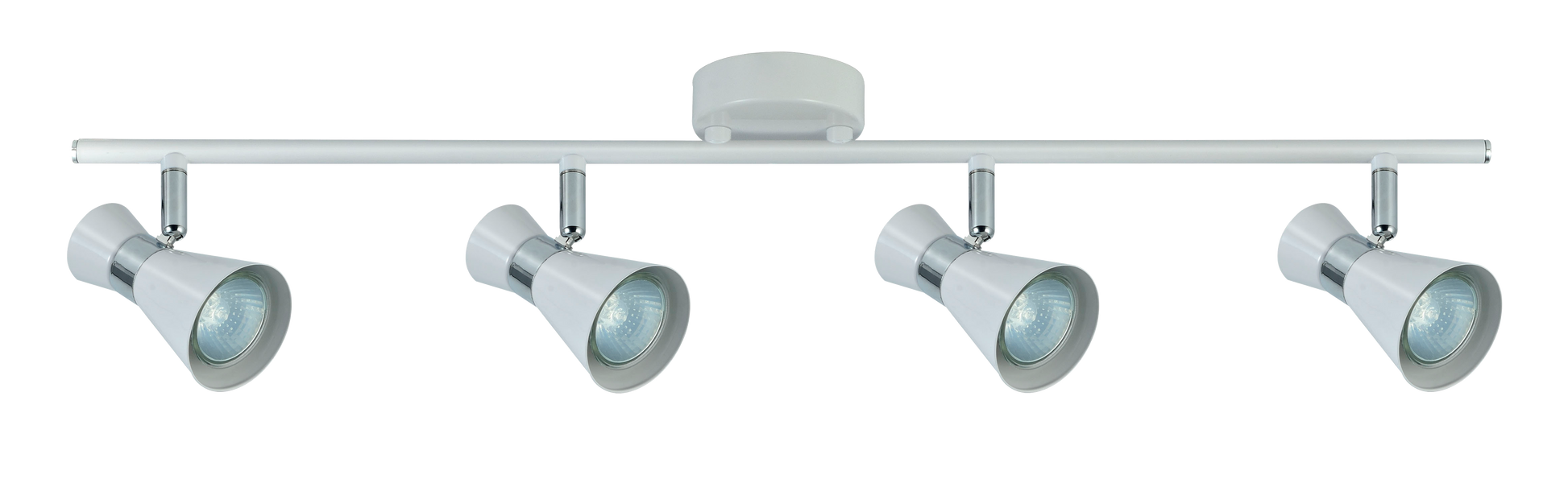 Regleta focos orientable con giro 360º, ideal para iluminación interior