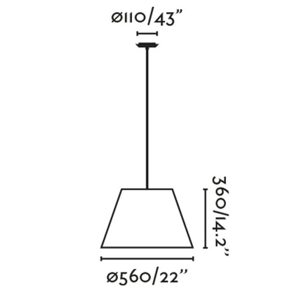 Colgante SUMBA con altura ajustable hasta 236cm, perfecto para salón