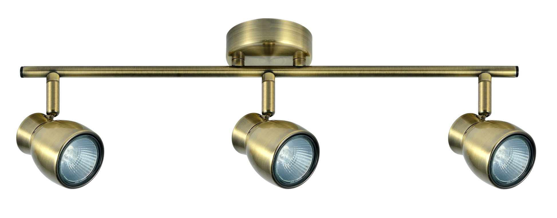 Regleta focos orientables con giro de 360º para iluminación flexible