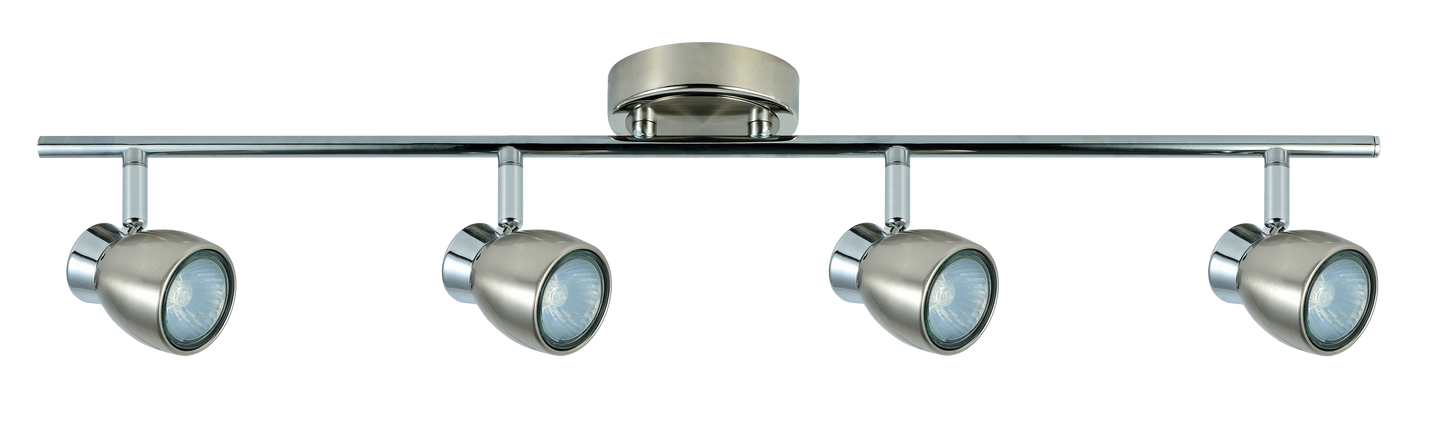 Regleta de focos orientables con giro 360º ideal para salón