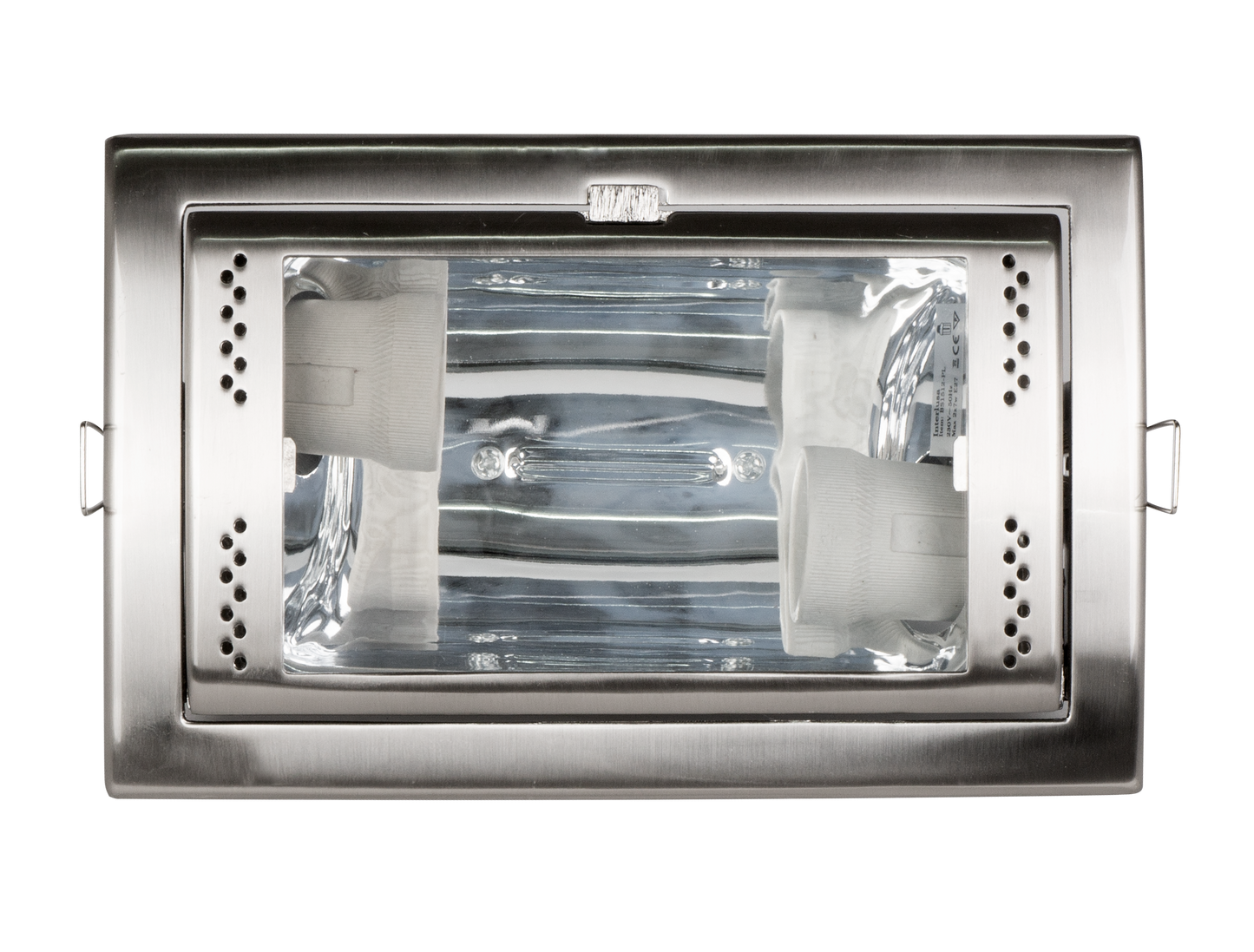 Lámpara de techo rectangular de níquel, perfecta para pasillos