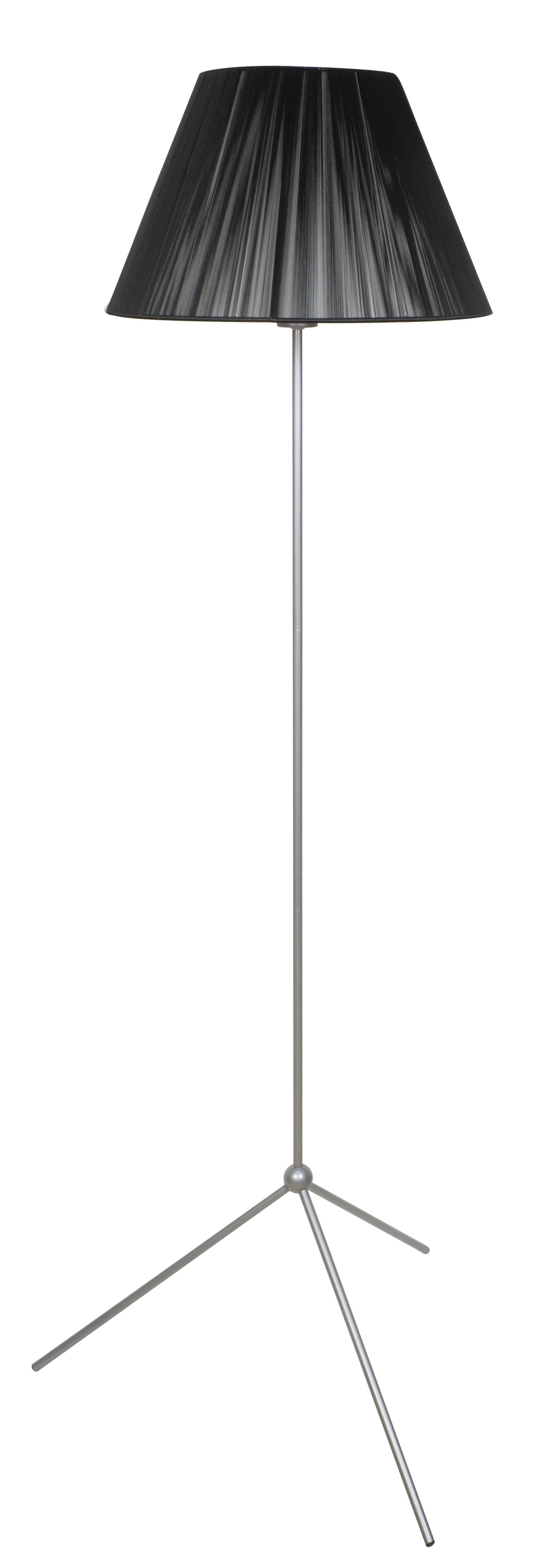 Lámpara de pie Trip4 fabricada en hilo color negro y plata, ideal para iluminar tu salón