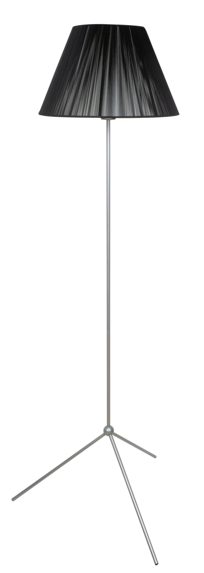 Lámpara de pie Trip4 fabricada en hilo color negro y plata, ideal para iluminar tu salón