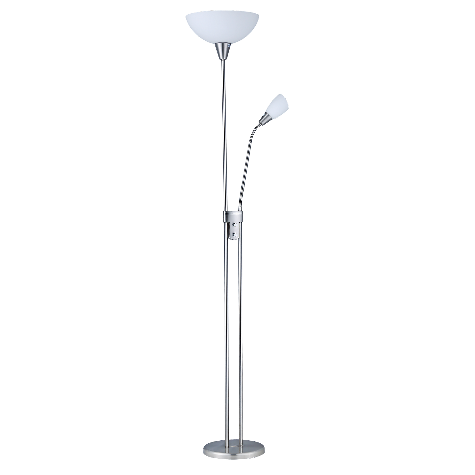 Pie de salón con lector orientable para una iluminación precisa