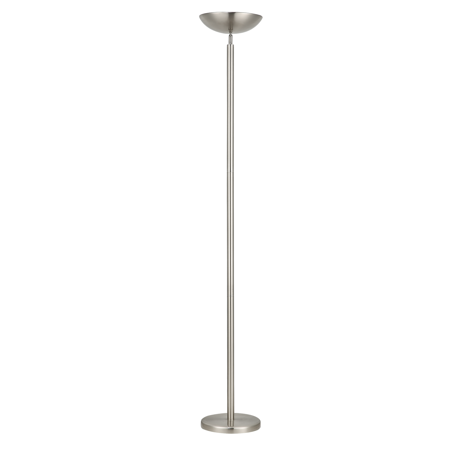 Lámpara de pie Luyten fabricada en metal color níquel