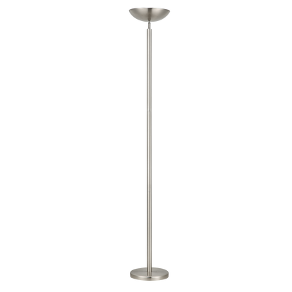 Lámpara de pie Luyten fabricada en metal color níquel
