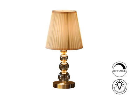 Lámpara de Sobremesa Mercury Cristal Champán y Latón Schuller - Pequeño | Schuller · Ref. 662136N