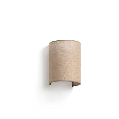 Aplique OTTON Yute Redondo Natural FARO para pared, LuzGuru 66400-102