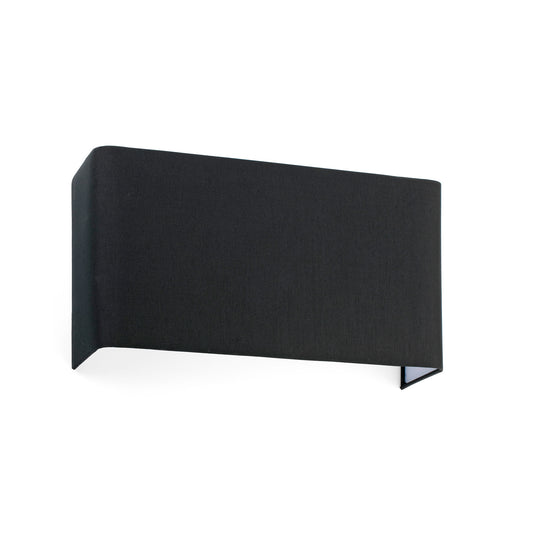 Cotton Aplique de Pared Negro Textil 2L FARO 66414