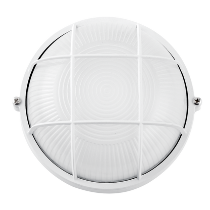 Aplique exterior de aluminio Apus Grand, color blanco, IP44, de Fabrilamp. Iluminación para exteriores.