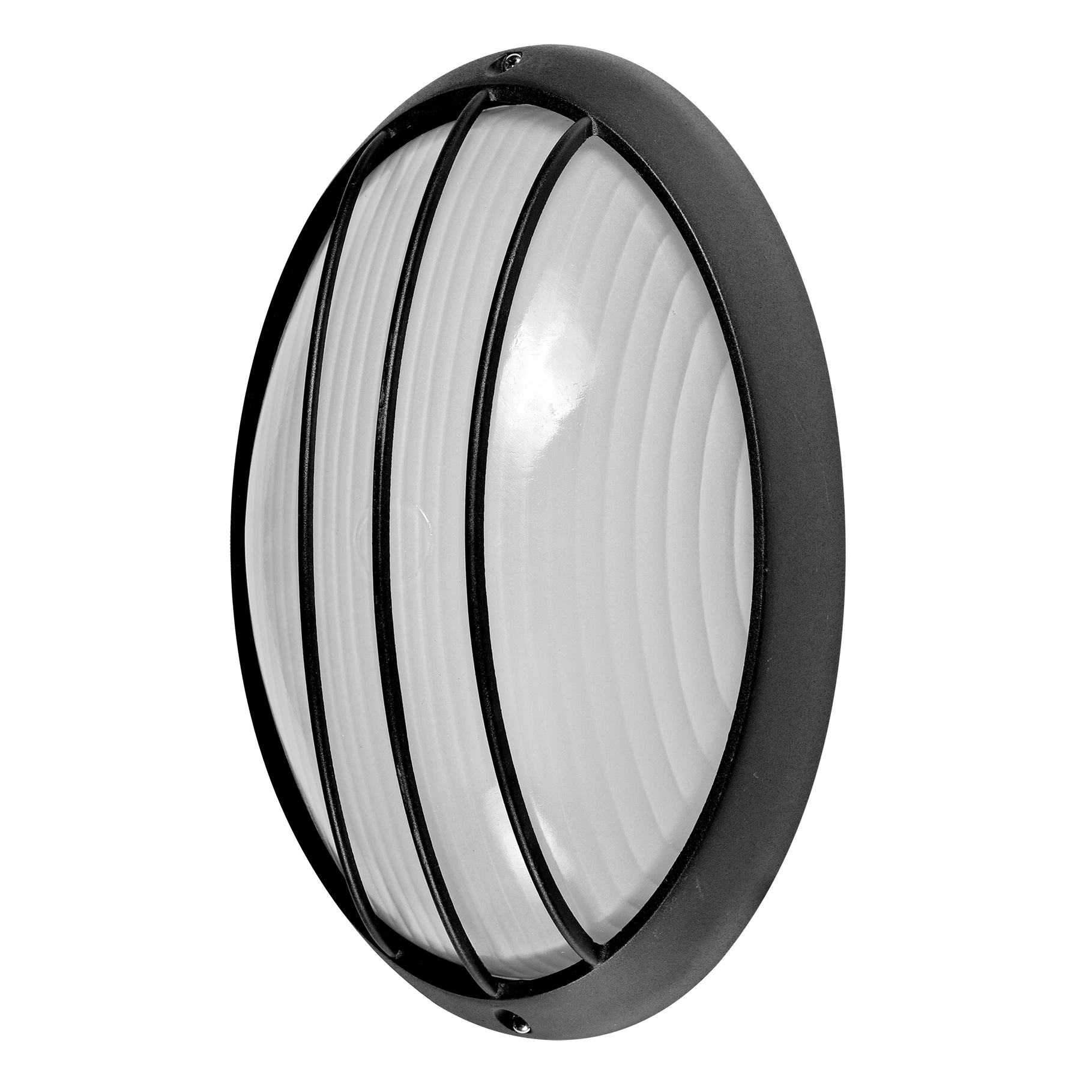 Aplique Aquila fabricado en aluminio color negro con difusor de cristal para exterior