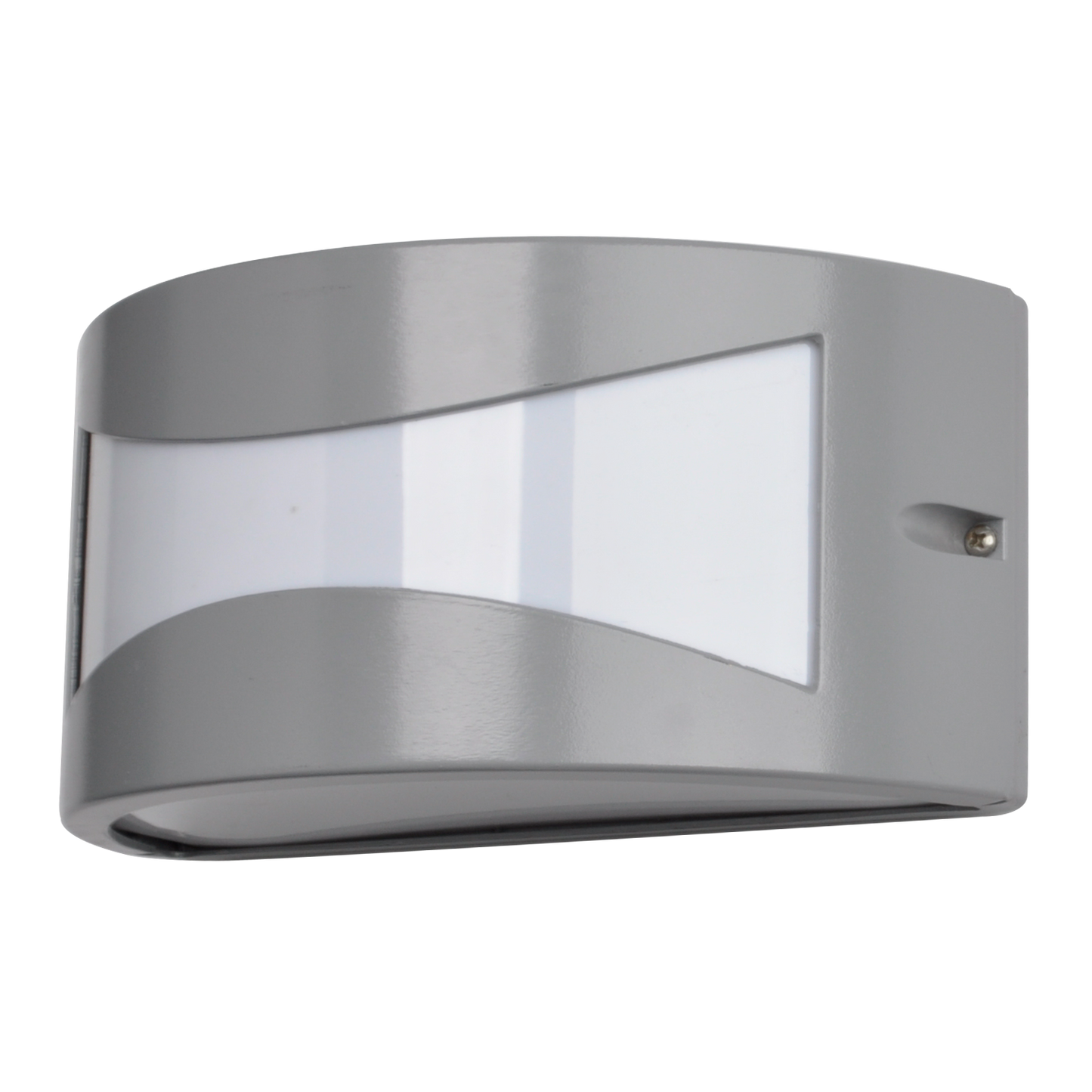 Aplique Hadar fabricado en Aluminio color Gris, ideal para Iluminación Exterior