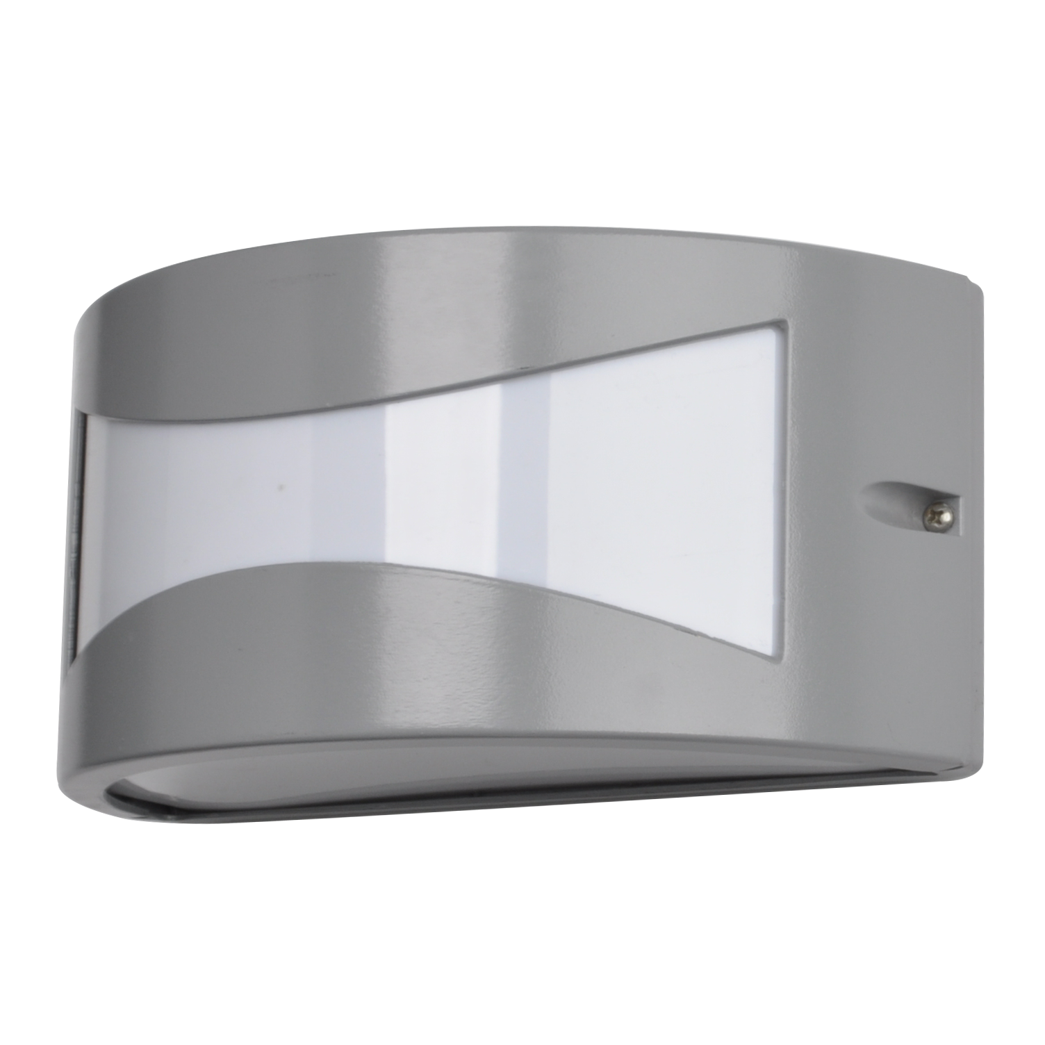 Aplique Hadar fabricado en Aluminio color Gris, ideal para Iluminación Exterior