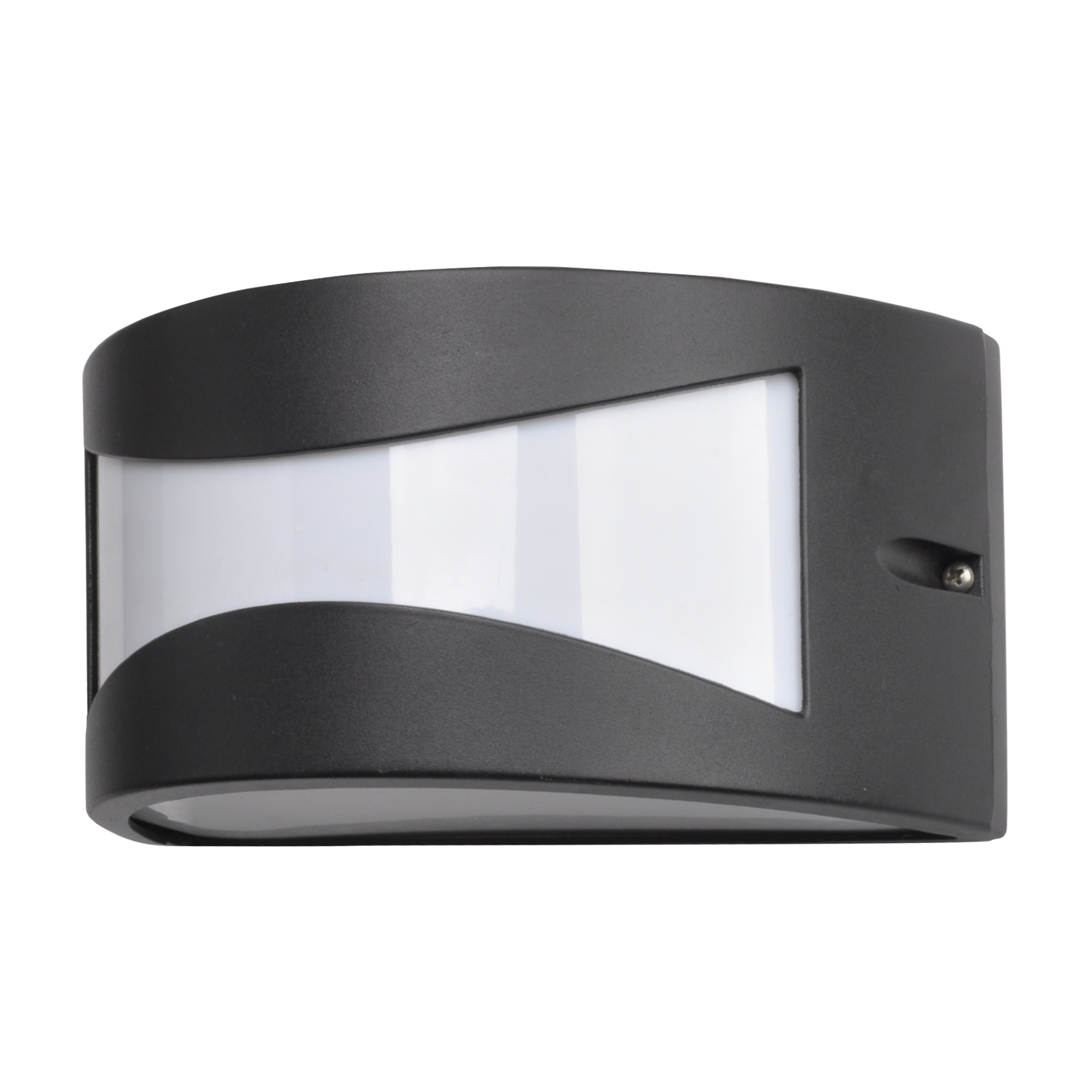 Aplique Hadar fabricado en Aluminio color Negro con protección IP44