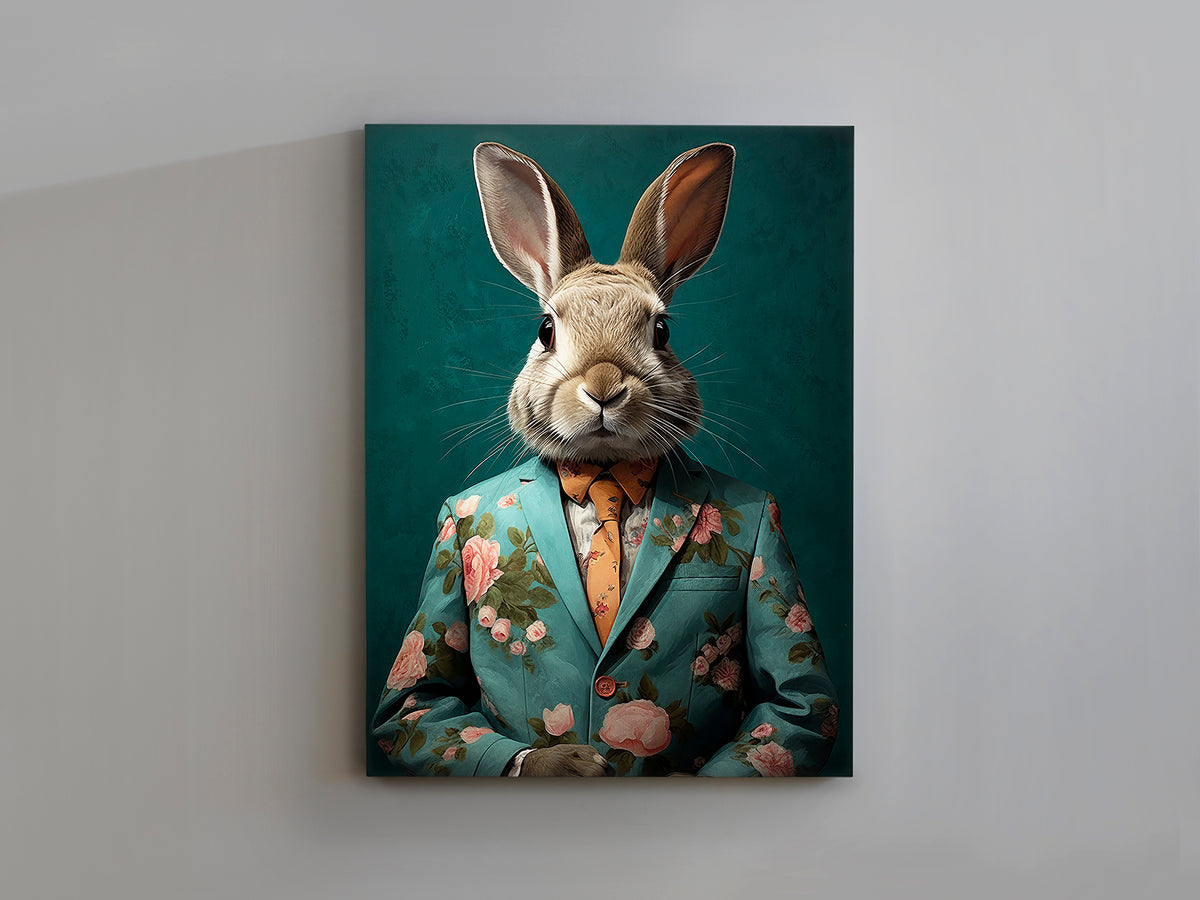Cuadro Pintura Acrílica Mr Rabbit 90x120 cm Schuller en ambiente decorado | Schuller · Ref. 679602